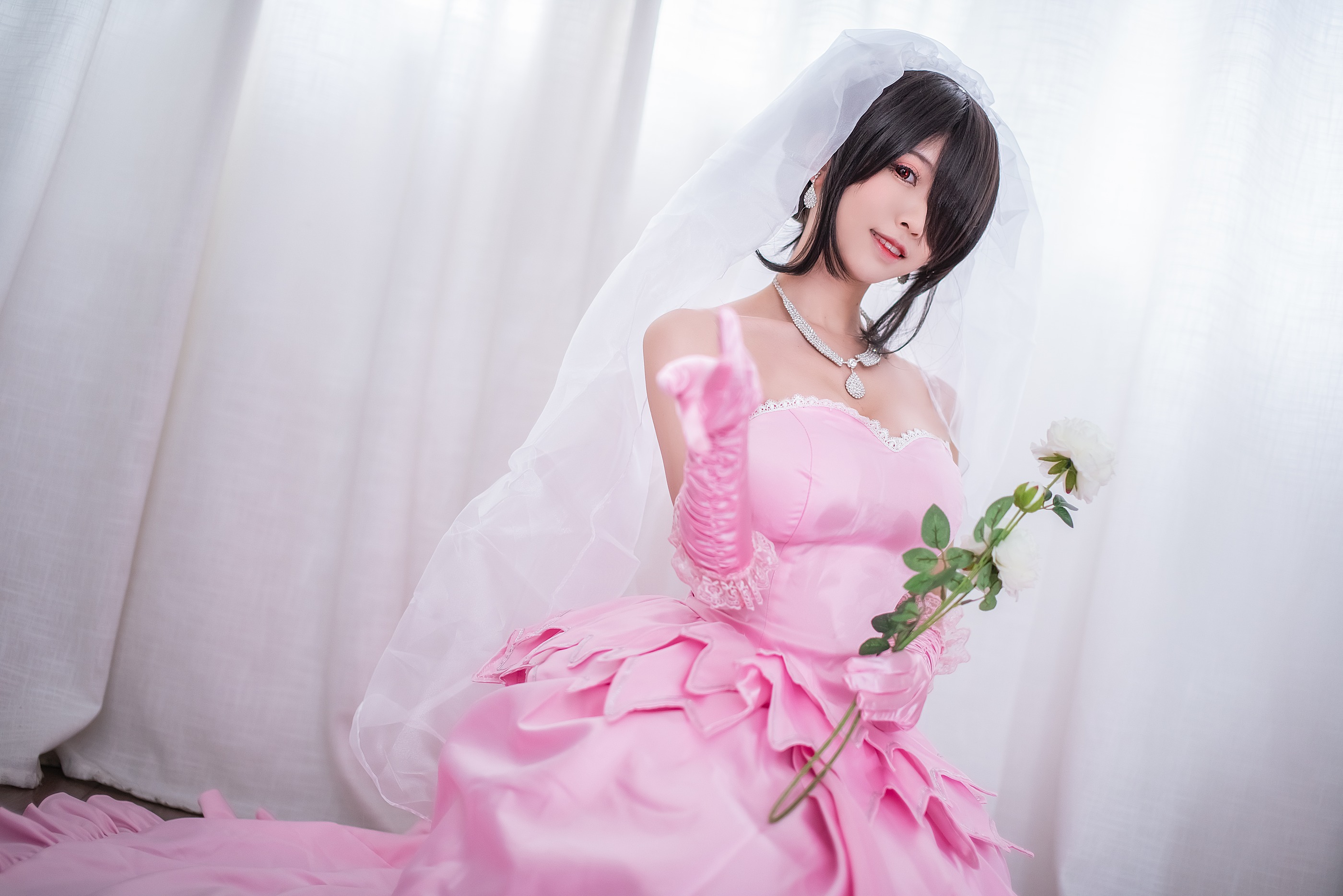 图片[1]-鳗鱼霏儿 – NO.050 狂三 婚纱 [14P]-XikXak